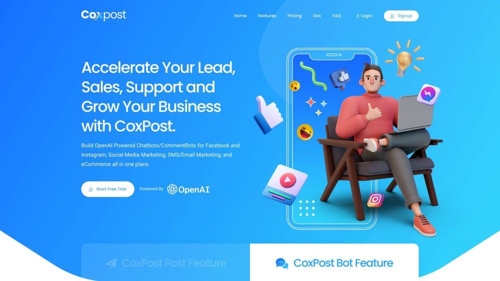 CoxPost: AI Tool Social Media Management Platform