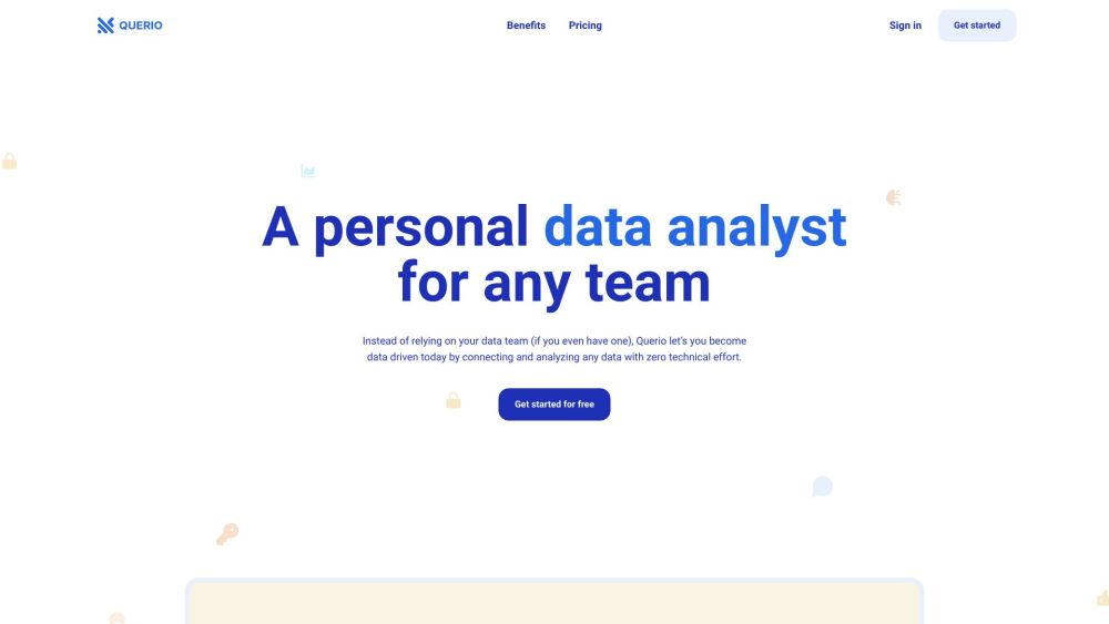 Querio: AI Tool for Non-Techies to Connect & Analyze