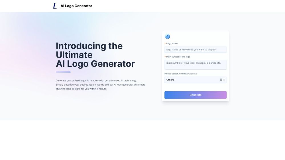 AI Logo Generator: AI Tool for Instant Logos