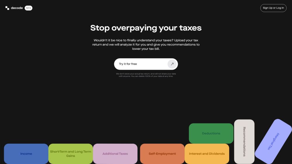 Decode.tax: AI Tool That Decodes Tax Returns