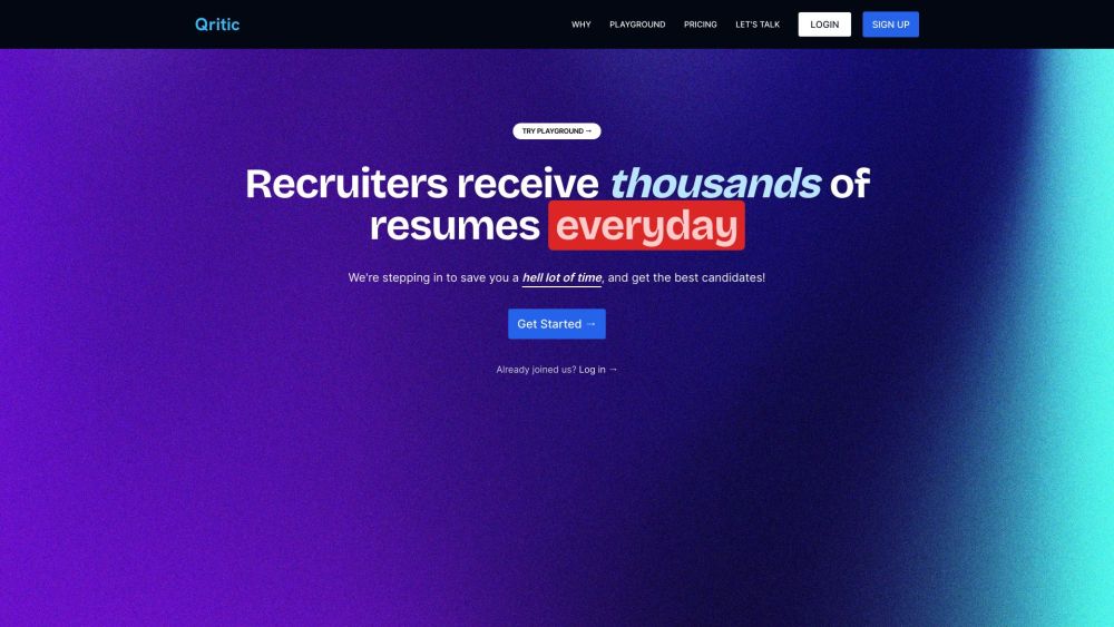 Qritic: Resume Ranking AI Tool for Recruiters