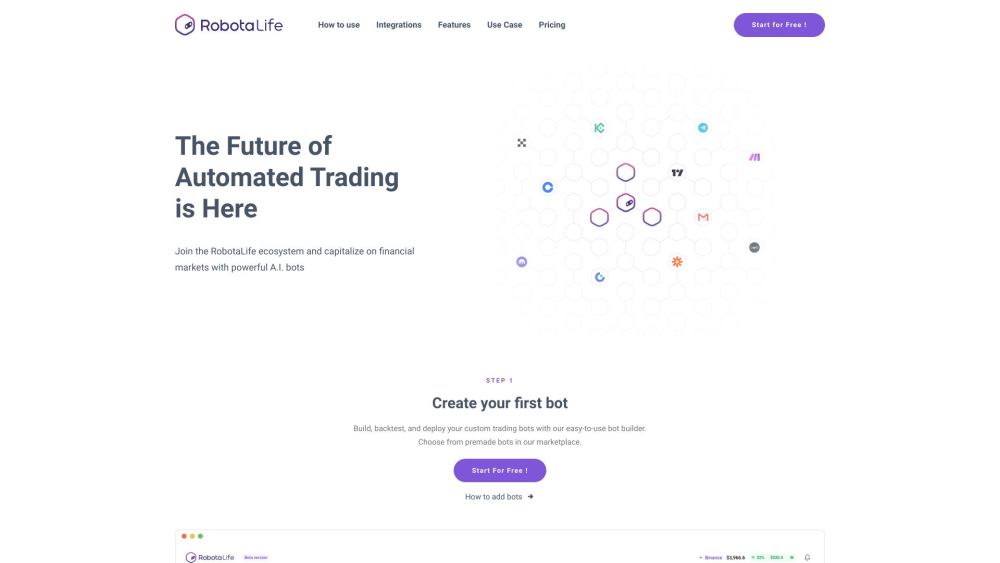 RobotaLife: AI Tool for Crypto, Forex & Stocks