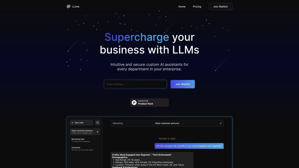 LLime: Custom AI Tool for Enterprise Productivity