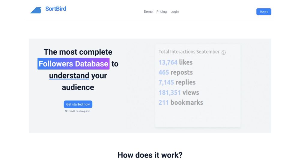 SortBird: AI Tool for Twitter/X Analytics