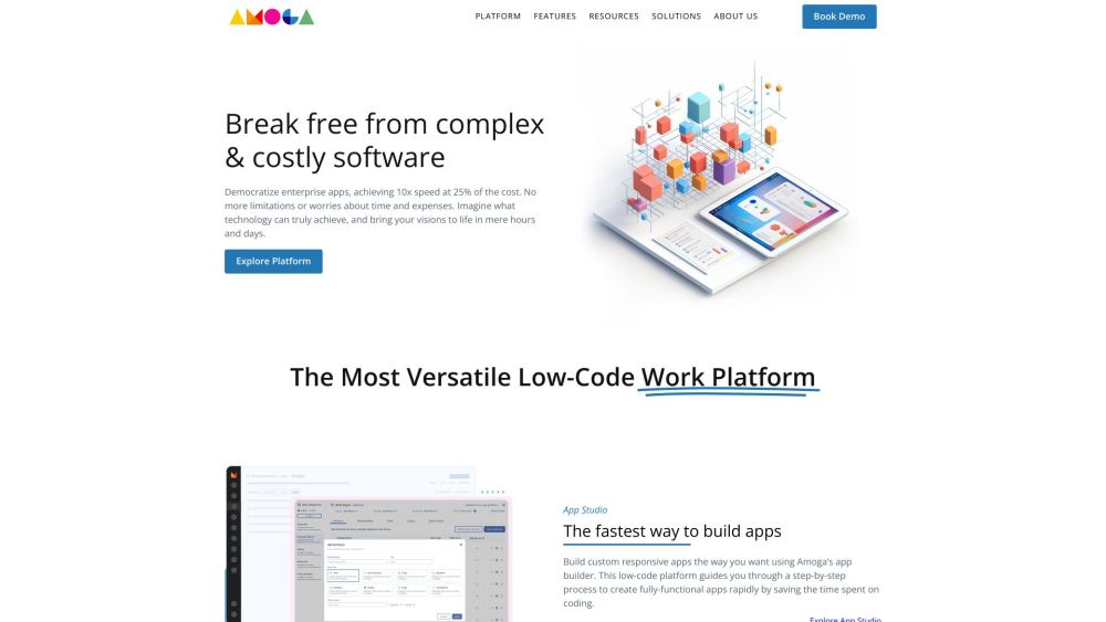 Amoga: Low-Code Work Platform & AI Tool