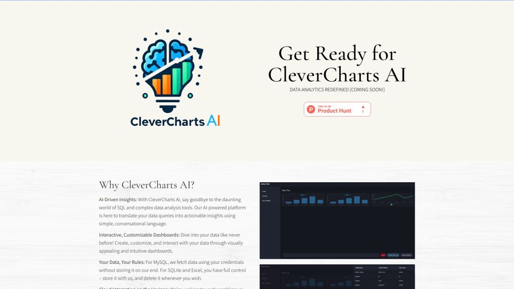 CleverCharts AI: AI Tool for Data Insights