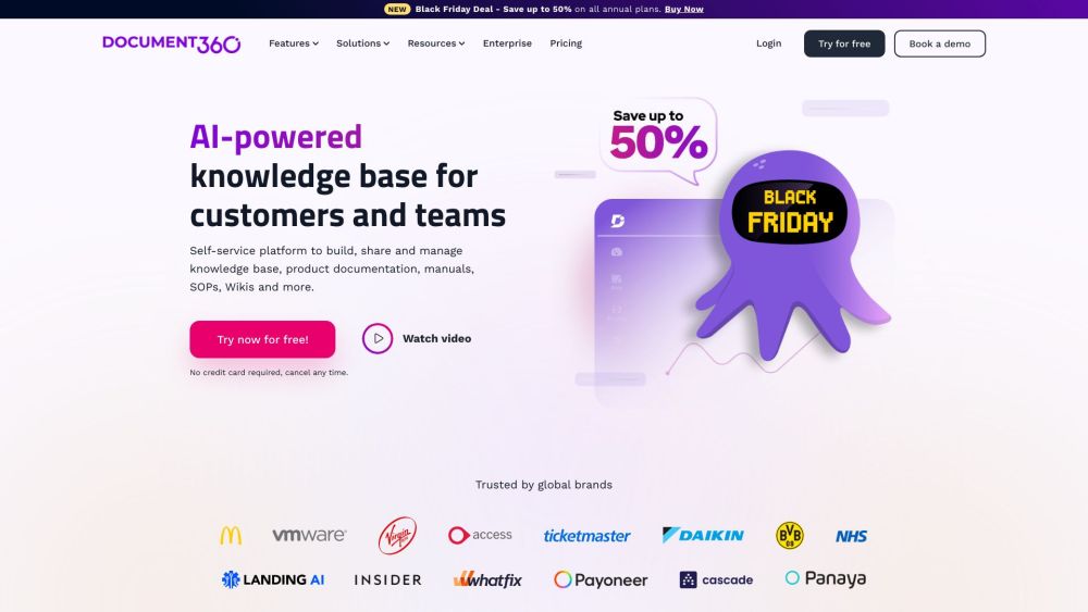 Document360: Top AI Tool for Self-Service Knowledge