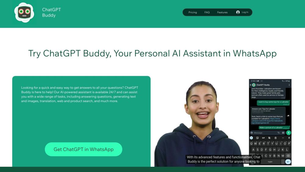 ChatGPT Buddy: Your WhatsApp AI Tool