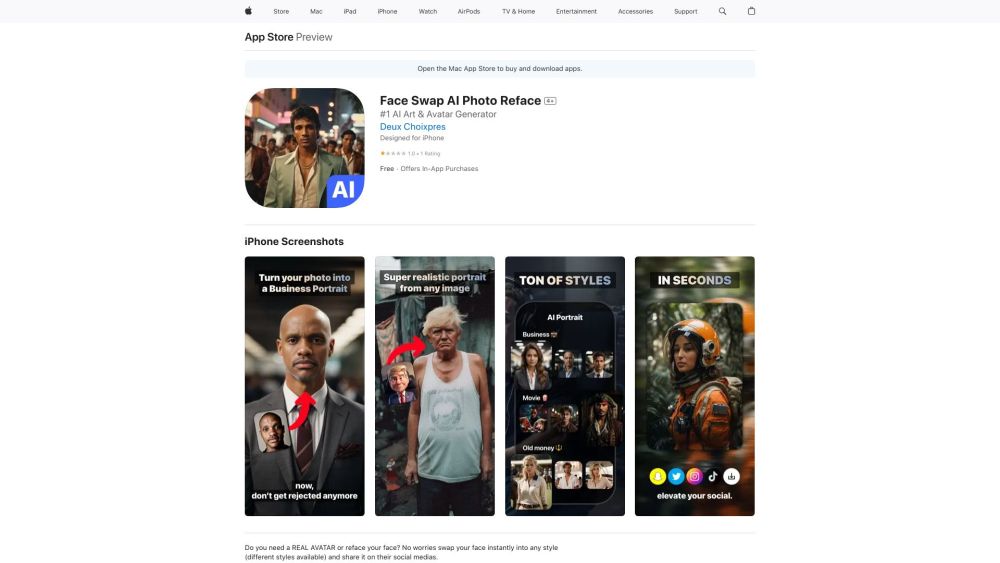 Face Swap AI Photo Reface: AI Tool for Realistic Portraits
