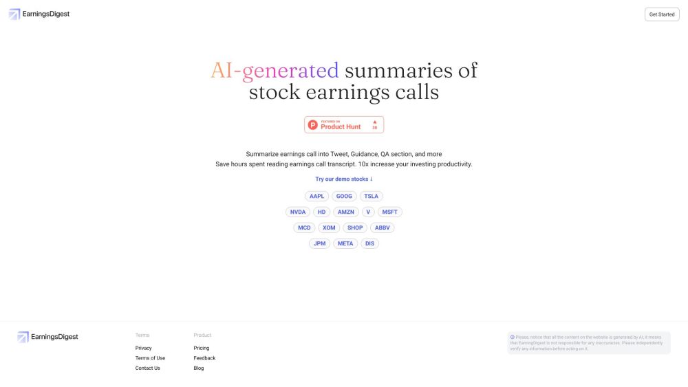 EarningsDigest: AI Tool for Stock Updates