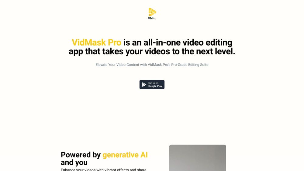 VidMaskPro: AI Tool for Video Editing