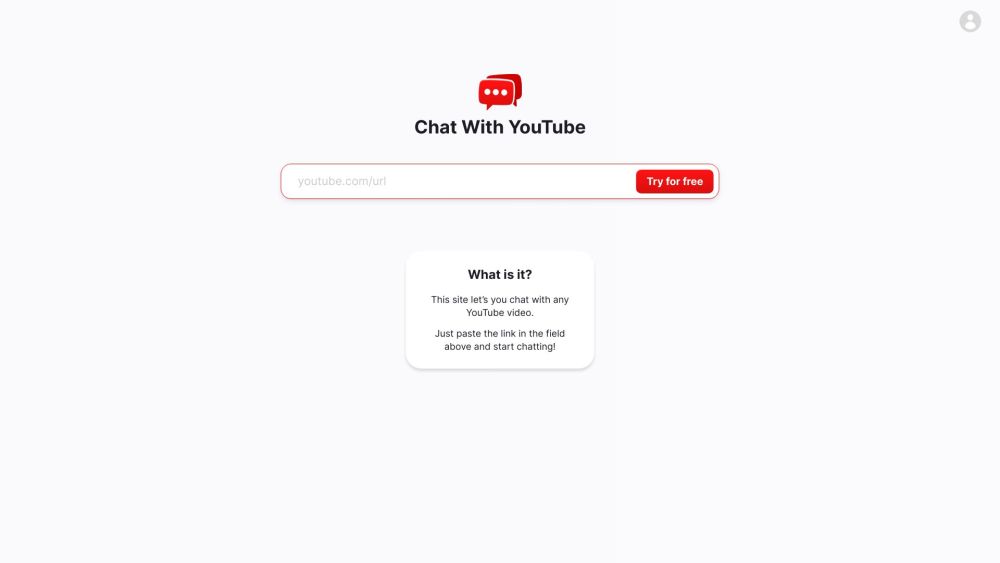 Chat With Youtube: AI Tool for YouTube Q&A