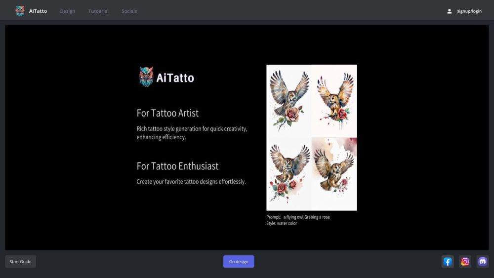 AiTatto: AI Tool for Unique Tattoo Designs