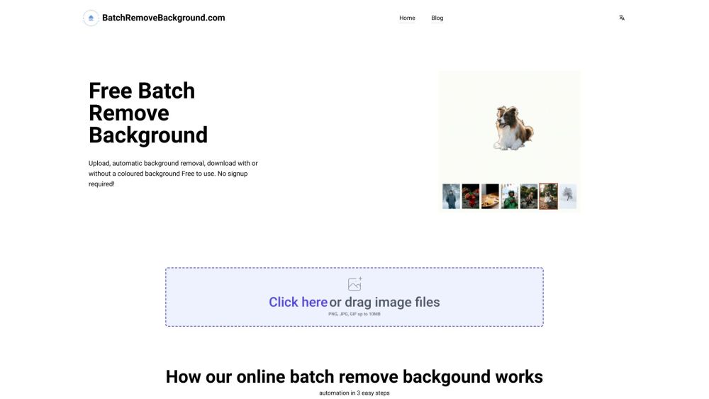 BatchRemoveBackground.com: Free AI Tool for Bulk Backgrounds