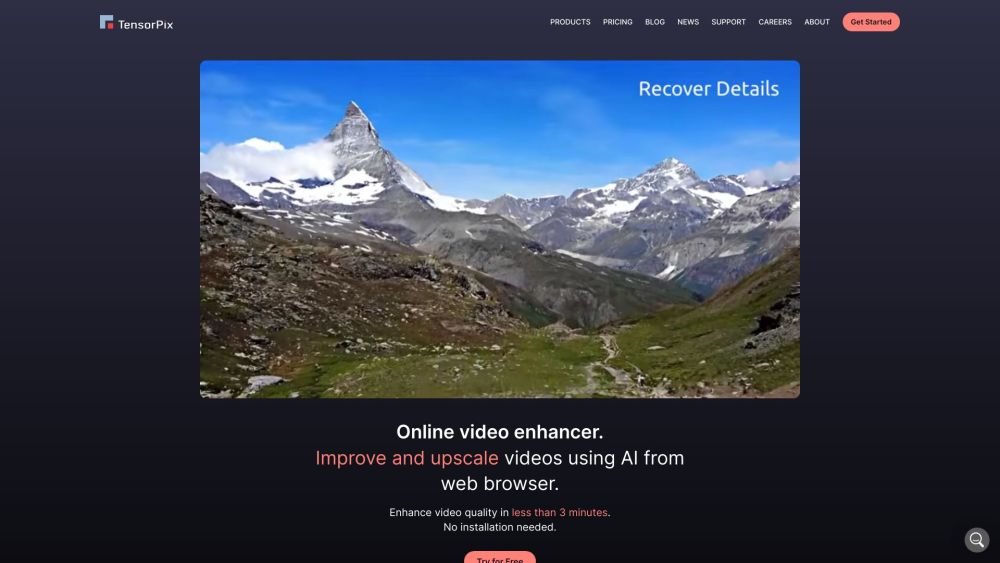 TensorPix: AI Video Enhancer & Upscaler