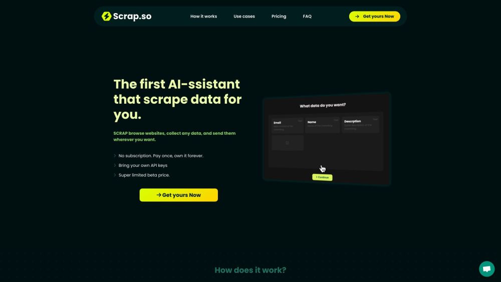 Scrap.so: AI Tool That Browses & Collects Data
