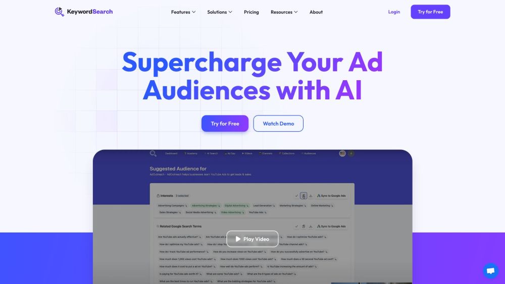 KeywordSearch: AI tool for Ad Audiences & Keywords