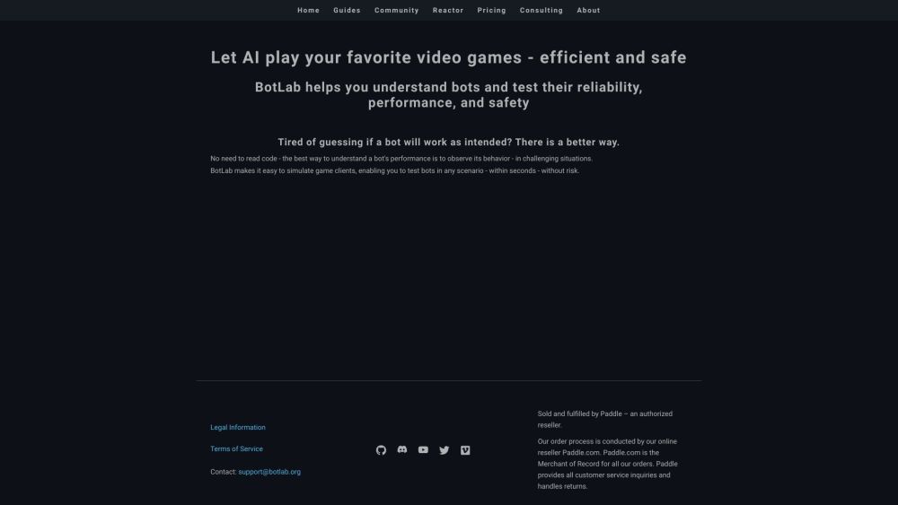 BotLab: AI Tool for Safe Hands-Free Gaming