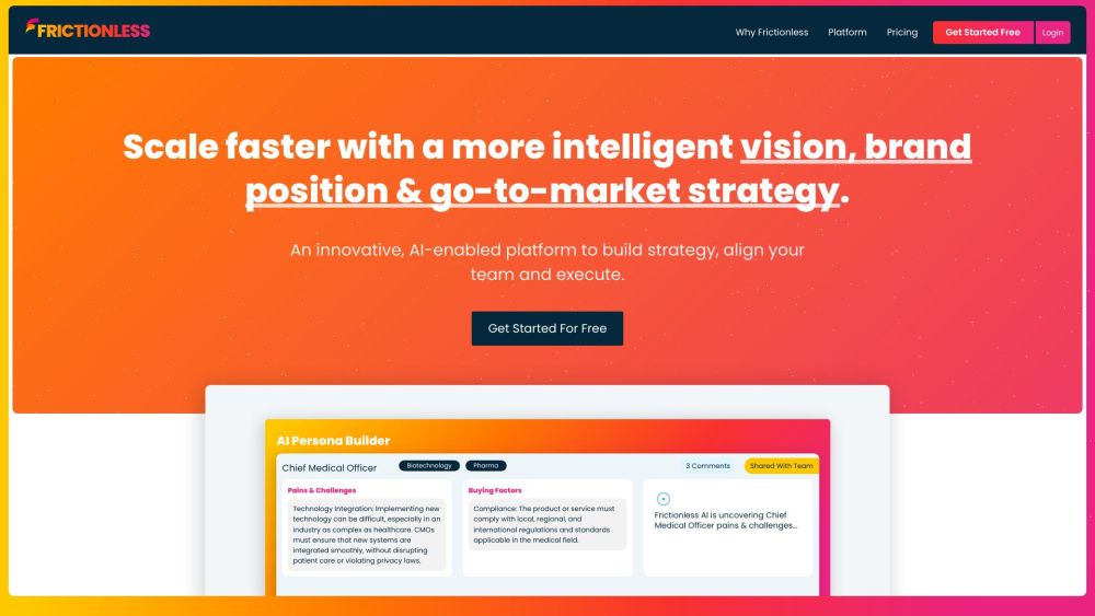 Frictionless: AI Tool for Strategic Growth