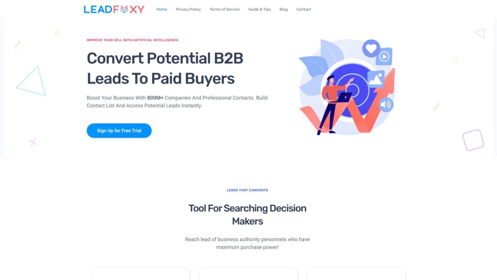 LeadFoxy: AI Tool for Instant Lead Generation
