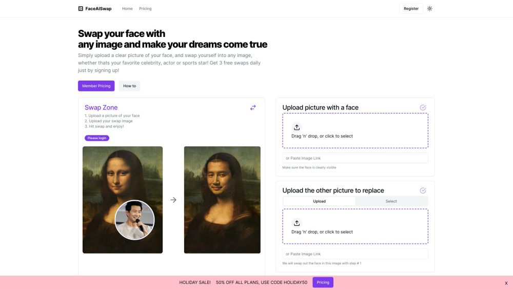 FaceAiSwap: AI Tool for Face Swapping