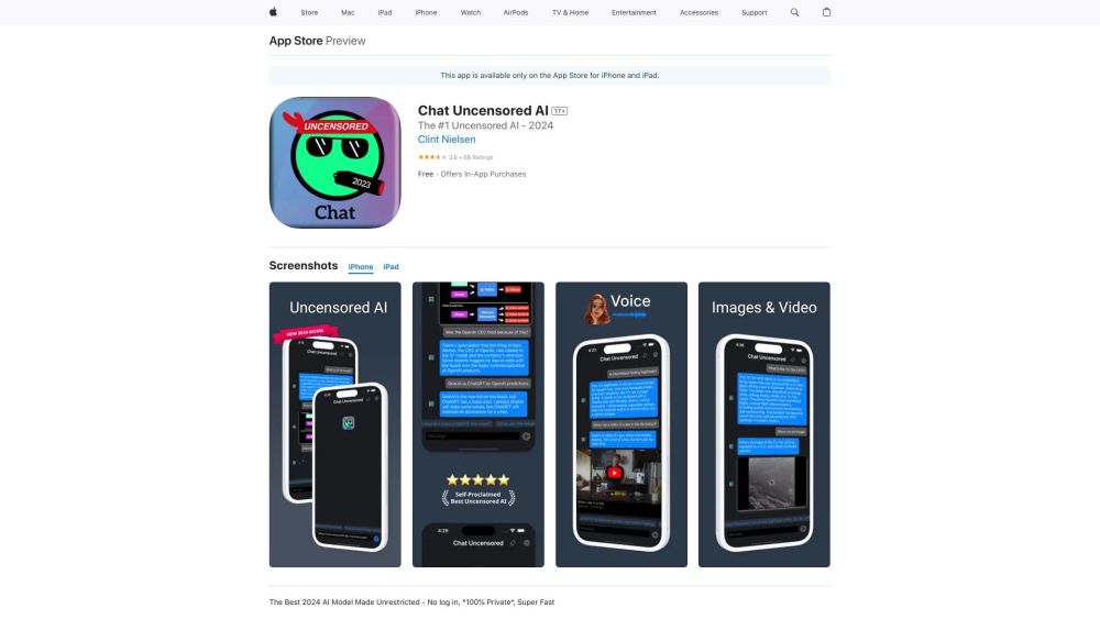Chat Uncensored AI: Best AI Tool, Premium Unrestricted Performance