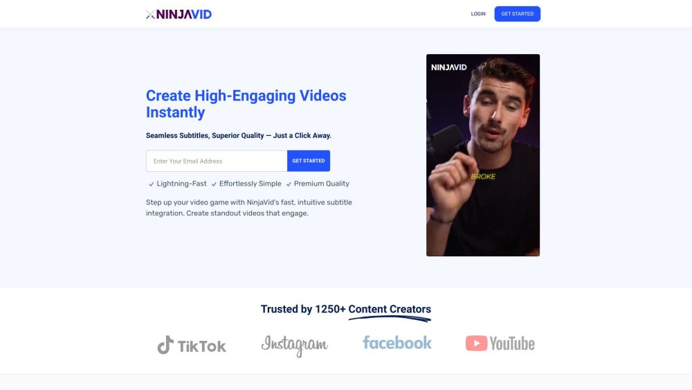 NinjaVid: AI Tool for Video Transformation