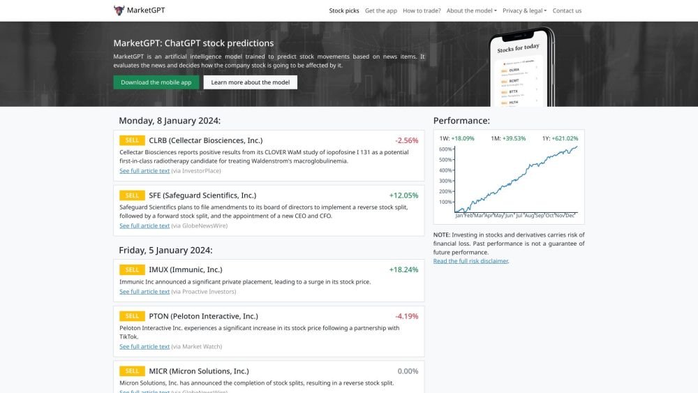 MarketGPT: AI tool predicts stock prices with news