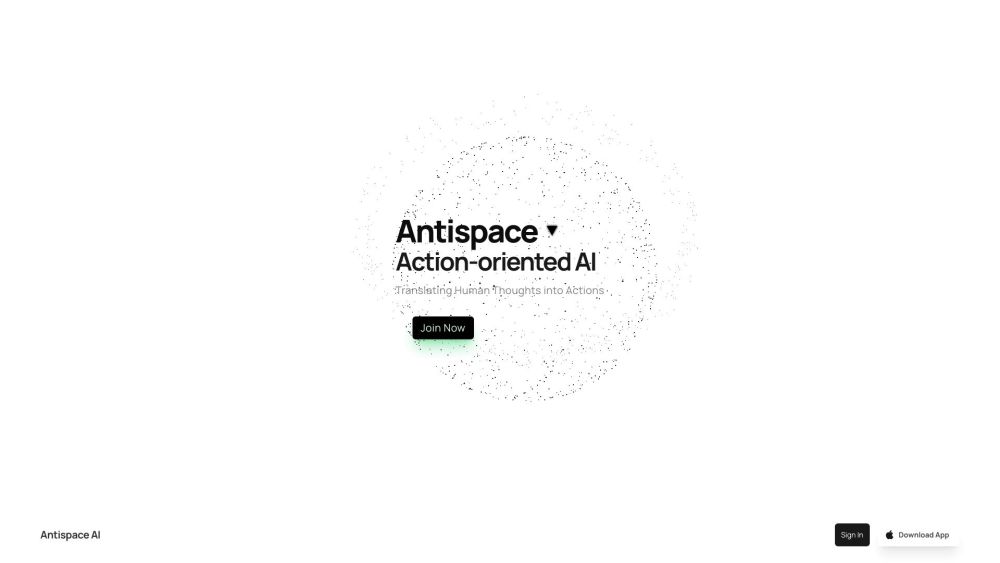 Antispace: AI Tool for Executable Actions