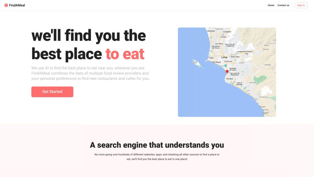FindAMeal: AI Tool to Find Your Favourite Restaurant