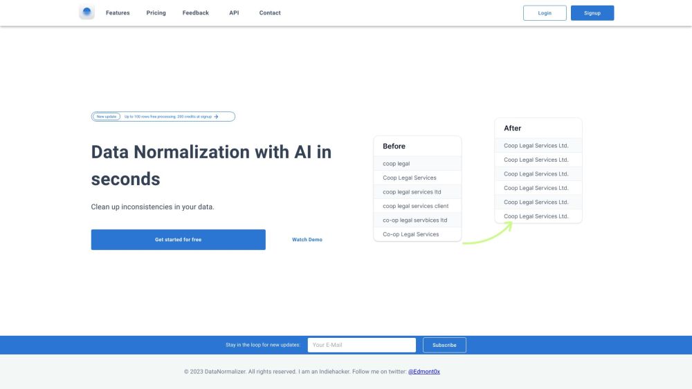 Data Normalizer: AI Tool for Data Cleanup