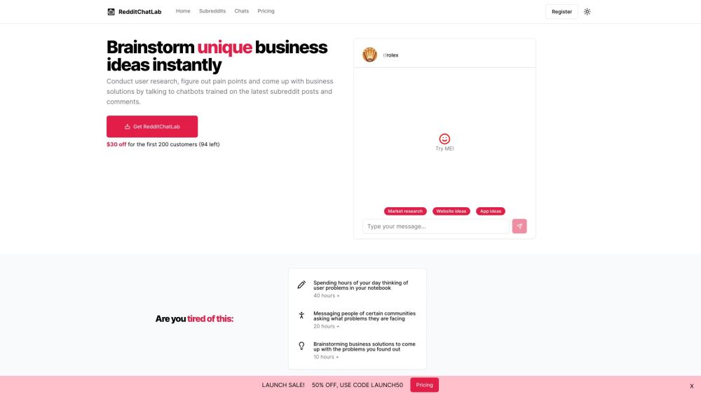 RedditChatLab: AI Tool for User Research