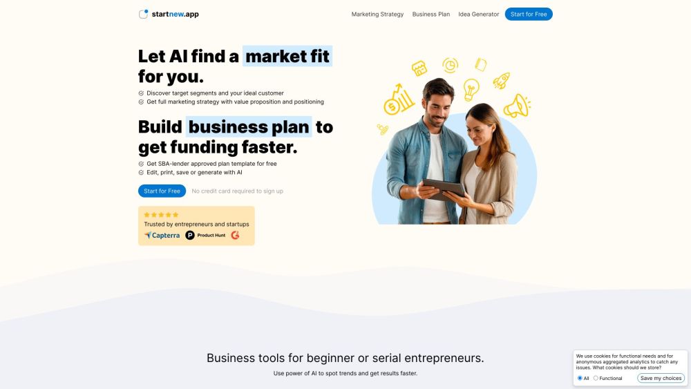 startnew.app: AI Tool for Business Ideas & Plans