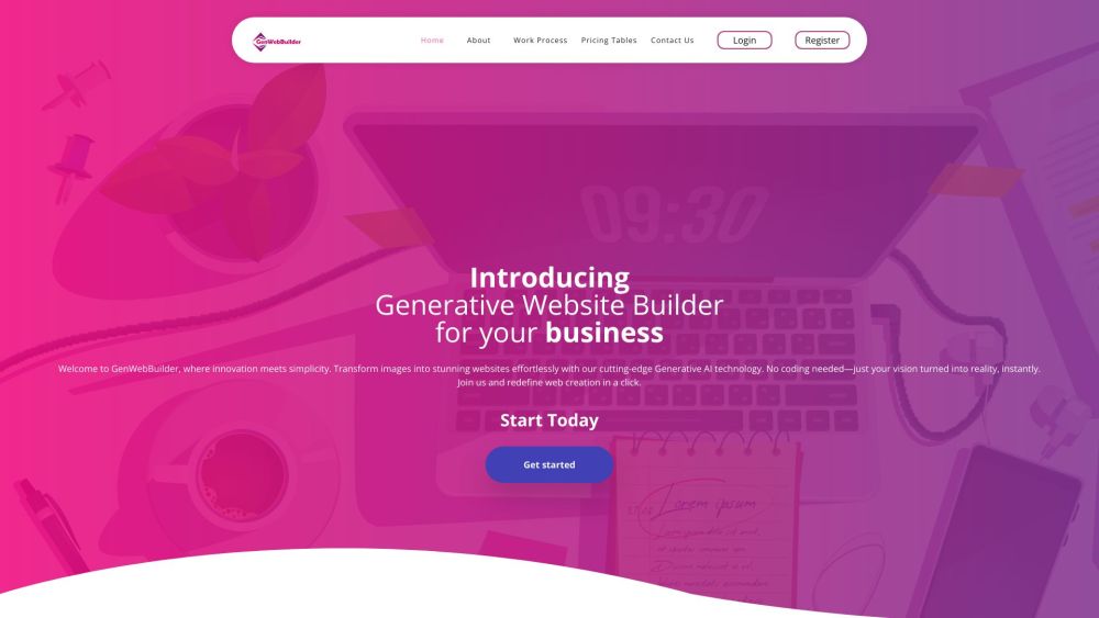 GenWebBuilder: AI Tool for Effortless Website Creation