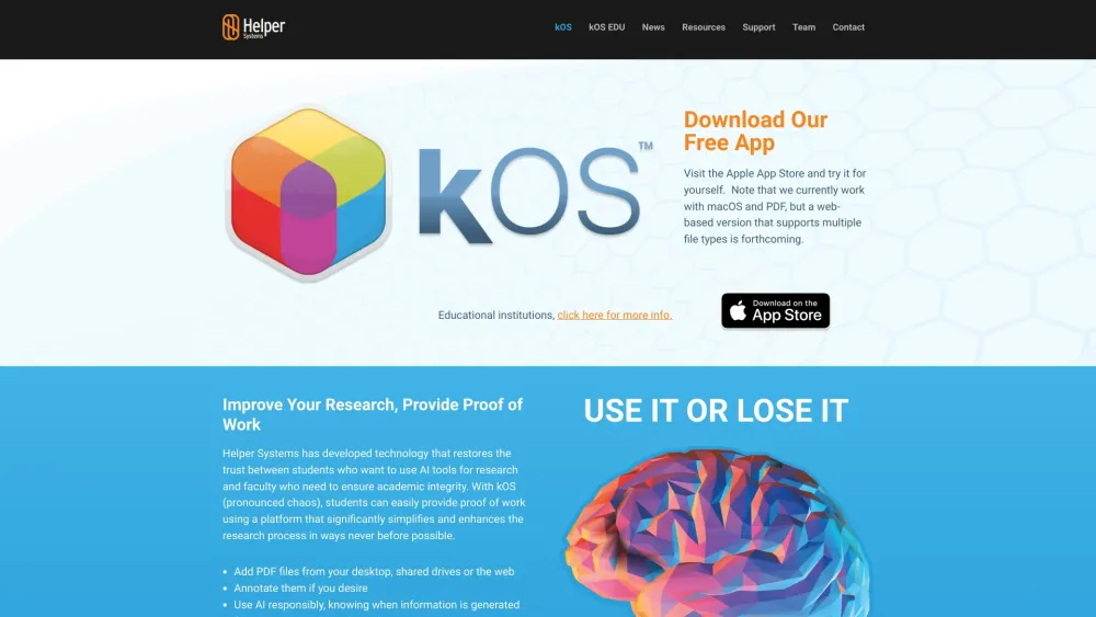 kOS: AI Tool for Personal PDF Database Building