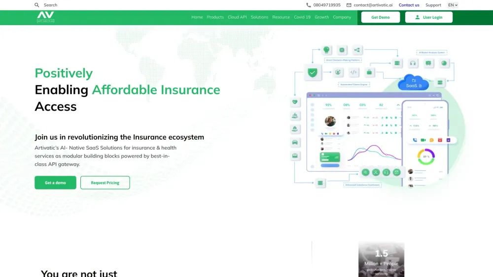 Artivatic: AI Insurance Platform - Boost efficiency with this cutting-edge AI tool