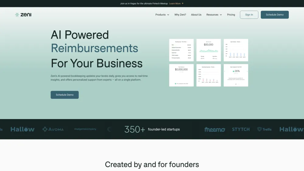 Zeni: AI Tool for Unified Startup Financial Harmony