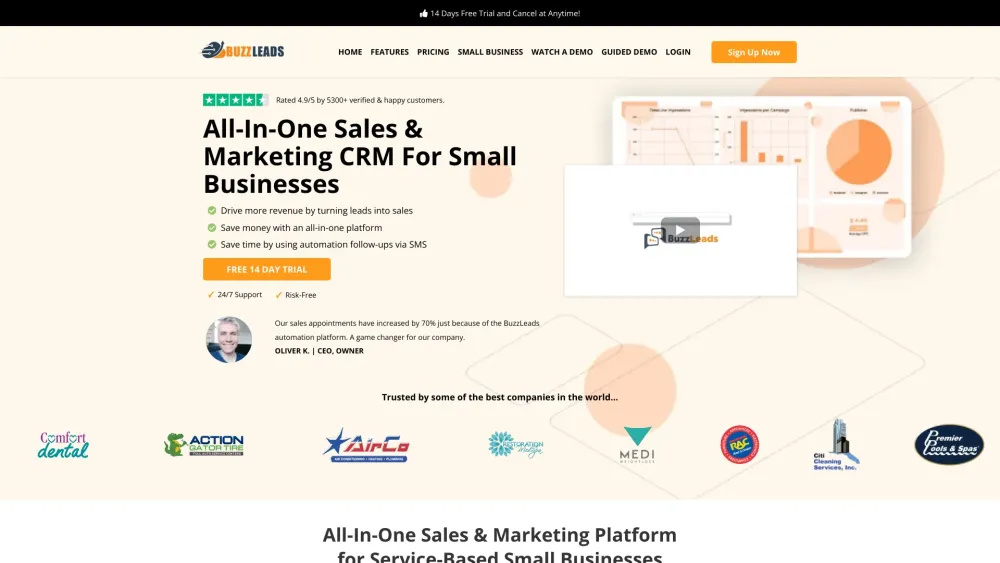 BuzzLeads: AI Tool CRM for Small Businesses