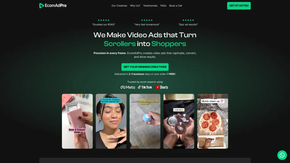 EcomAdPro: AI Tool for High-Converting Video Ads