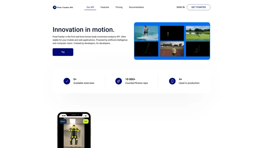 PoseTracker: AI Tool for Real-Time Motion Tracking