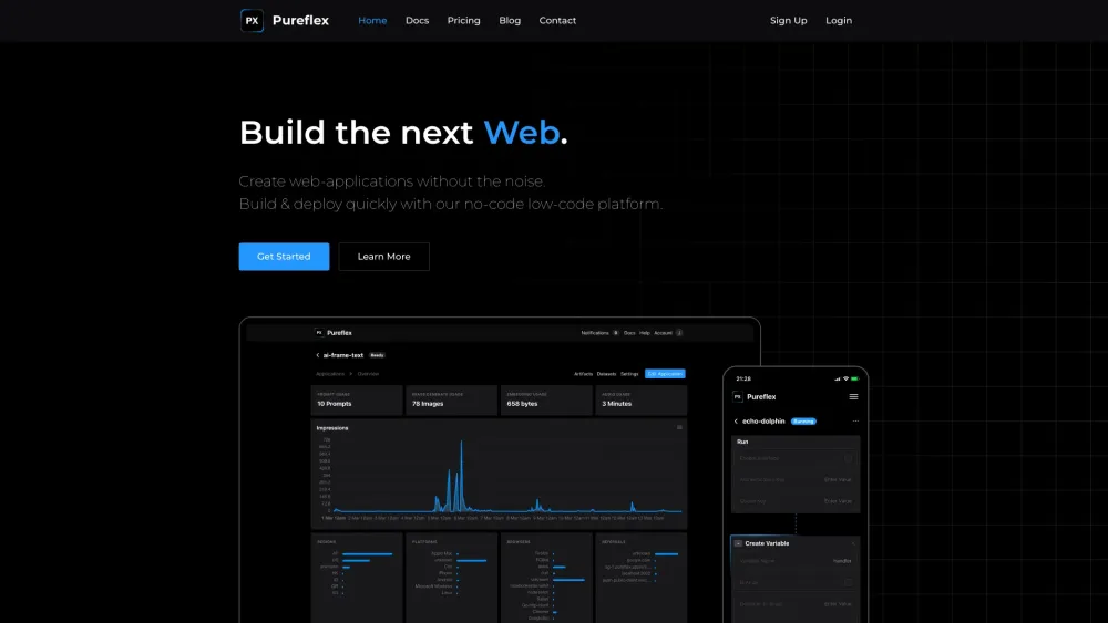 Pureflex: AI Tool for Web-Development Excellence