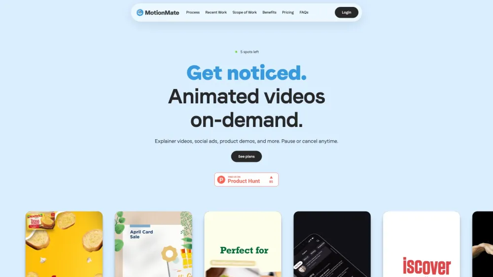 MotionMate: Animation & Motion Graphic AI Tool