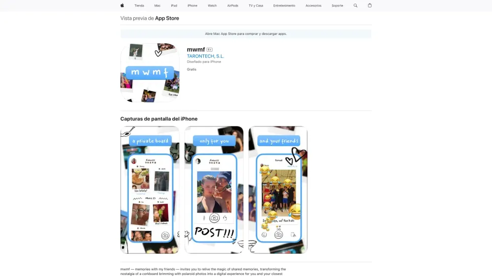mwmf: AI Tool for Digital Polaroid Memories