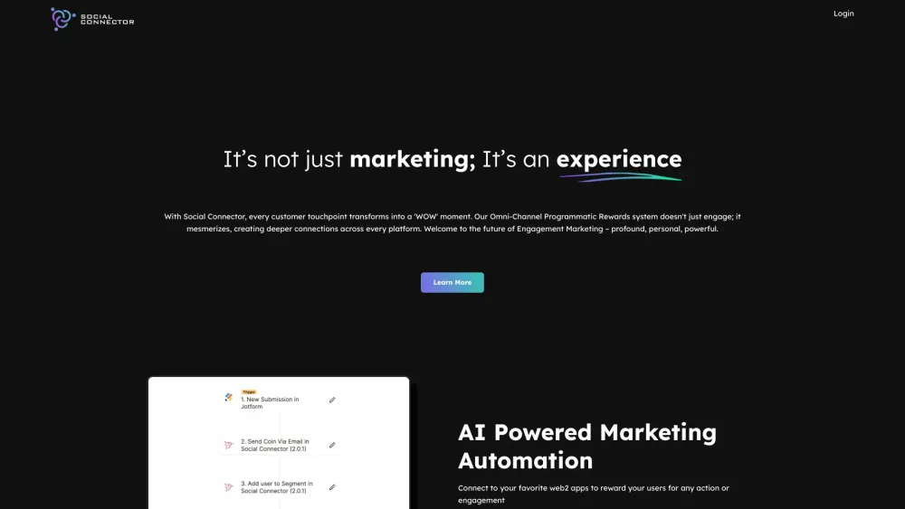 Social Connector: AI Tool for Omni-Channel Marketing Automation