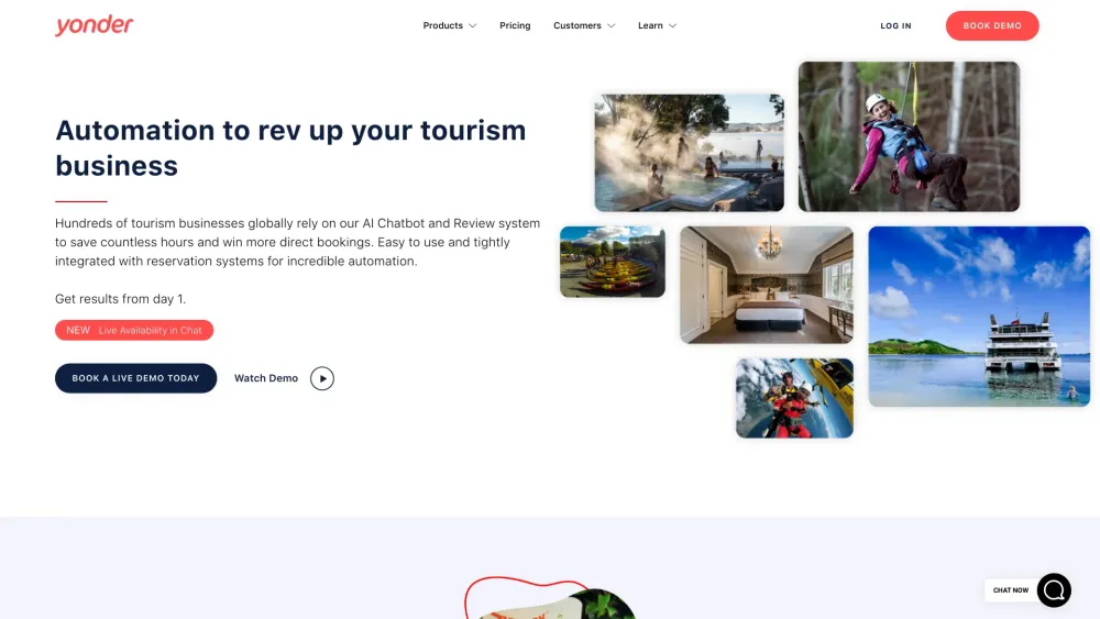 Yonder: AI Tool for Tourism Booking Growth