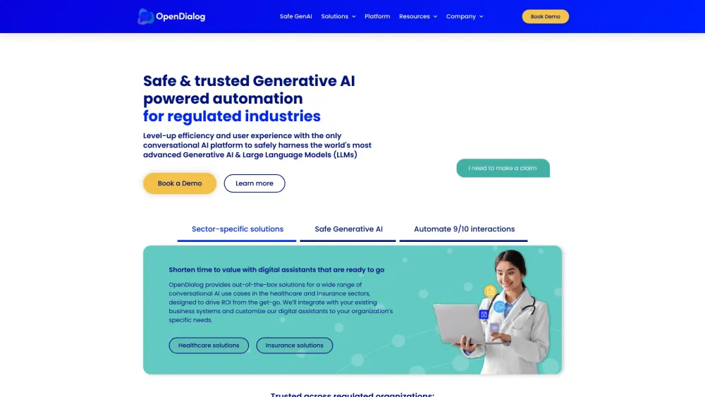 OpenDialog: ai tool for regulated industries