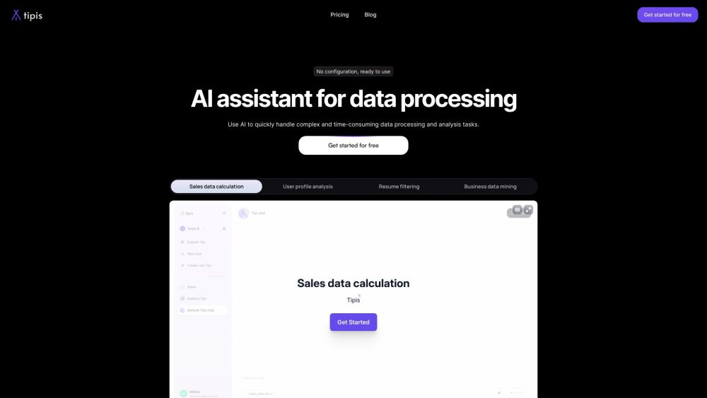 Tipis AI: AI Assistant for Data Processing