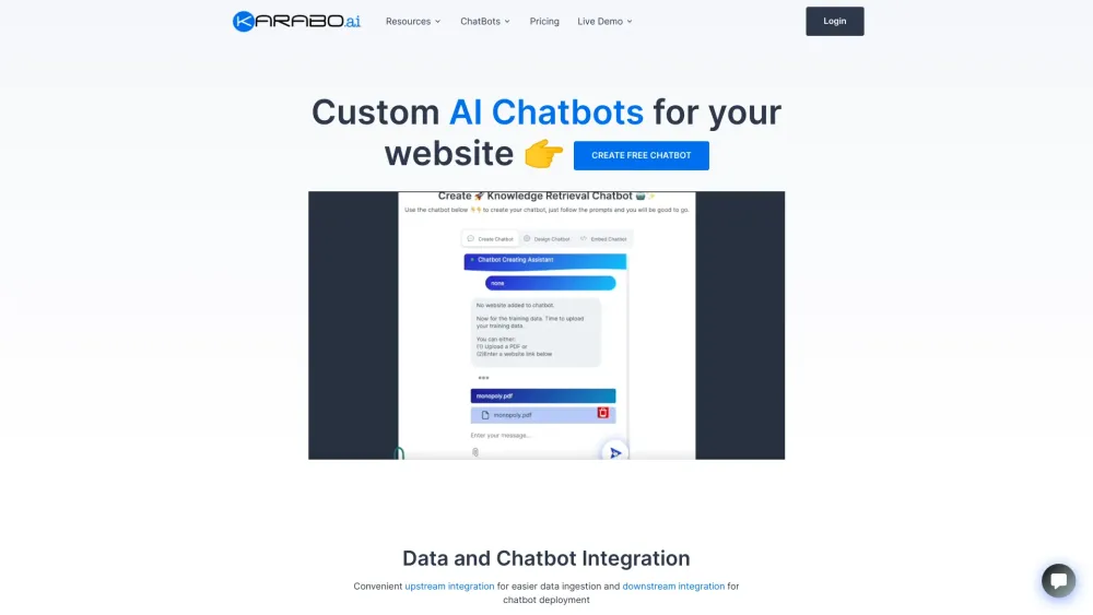 KaraboAI: AI Tool for Custom Chatbot Solutions