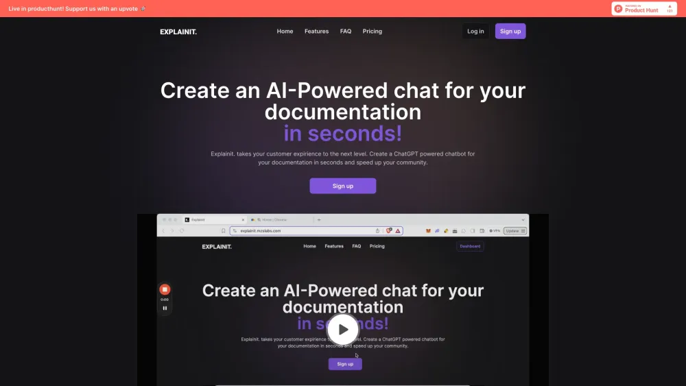 ExplainIt: AI Chat Tool for Documentation