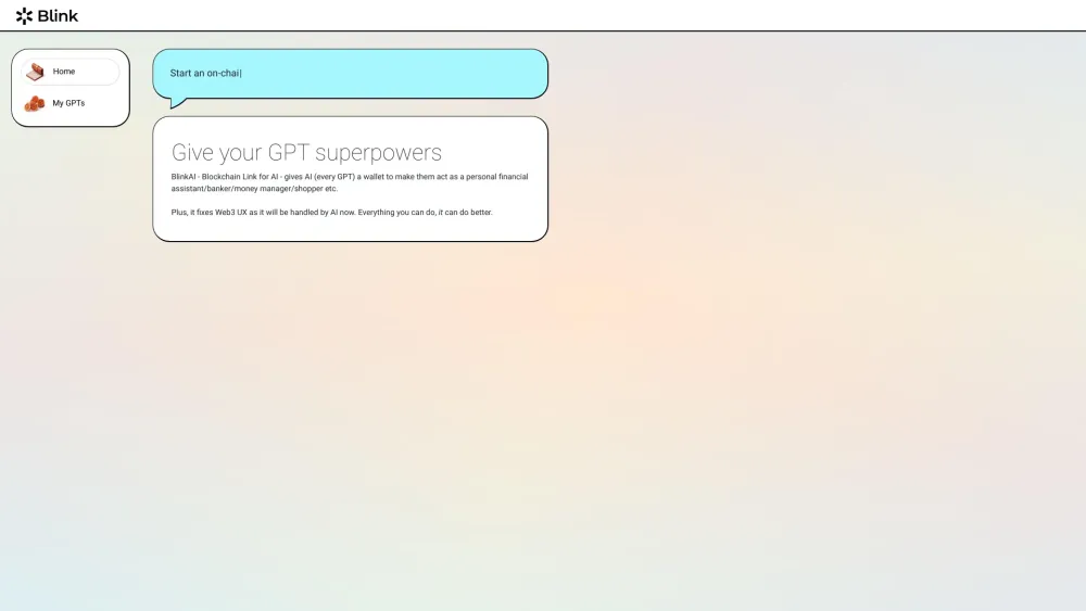 BlinkAI: GPT's AI Tool with Crypto Wallet